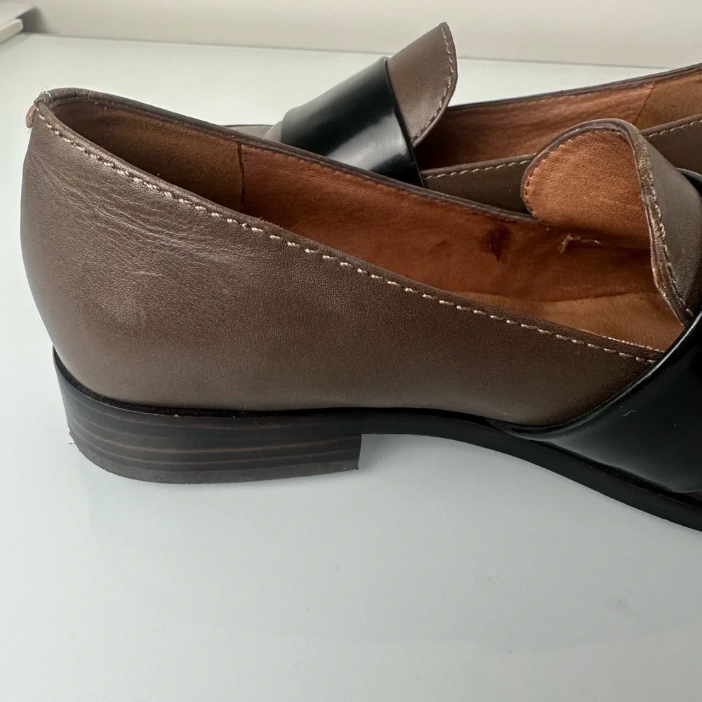 Madewell The Elin Loafer Two Toned Leather Size 6.5